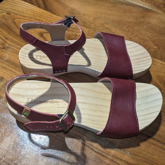 El Naturalista - Path Shokunin Wooden Heel Sandals N5831T | Size 36 | Path Rioja - Picture 13 of 16